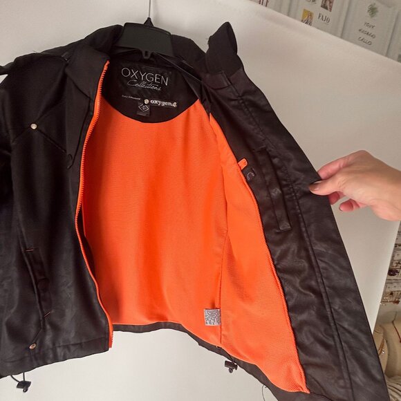Oxygen black and orange fall jacket - Picture 5 of 12
